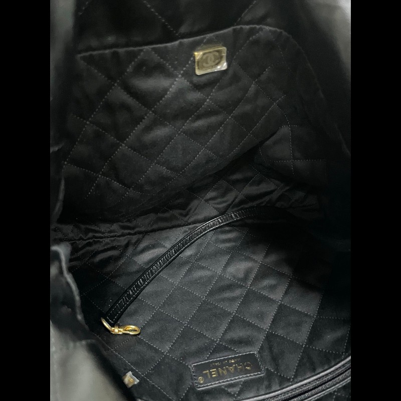 CHANEL 22bag small 
黑金小號牛皮-12