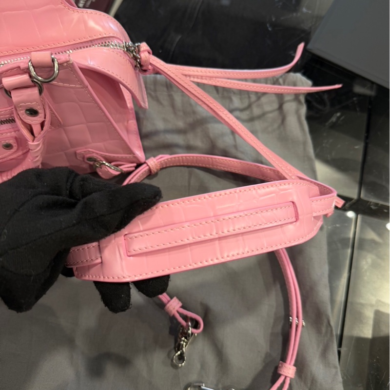 近全新🌟Balenciaga 巴黎世家 Neo Classic XS 鱷魚壓紋 粉色｜Classic Trend CT精品｜台北東區實體-1