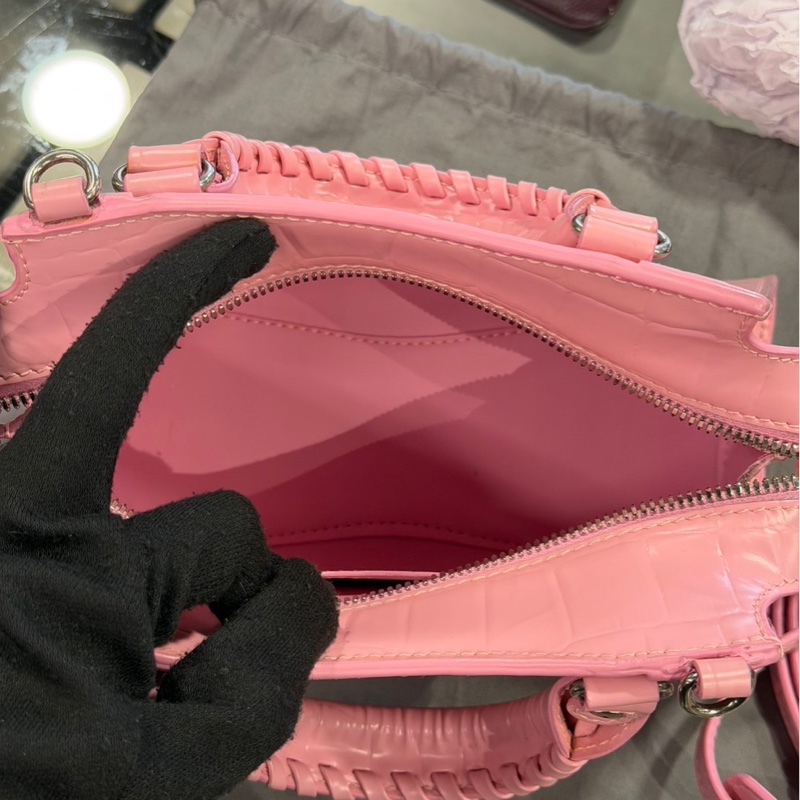 近全新🌟Balenciaga 巴黎世家 Neo Classic XS 鱷魚壓紋 粉色｜Classic Trend CT精品｜台北東區實體-2