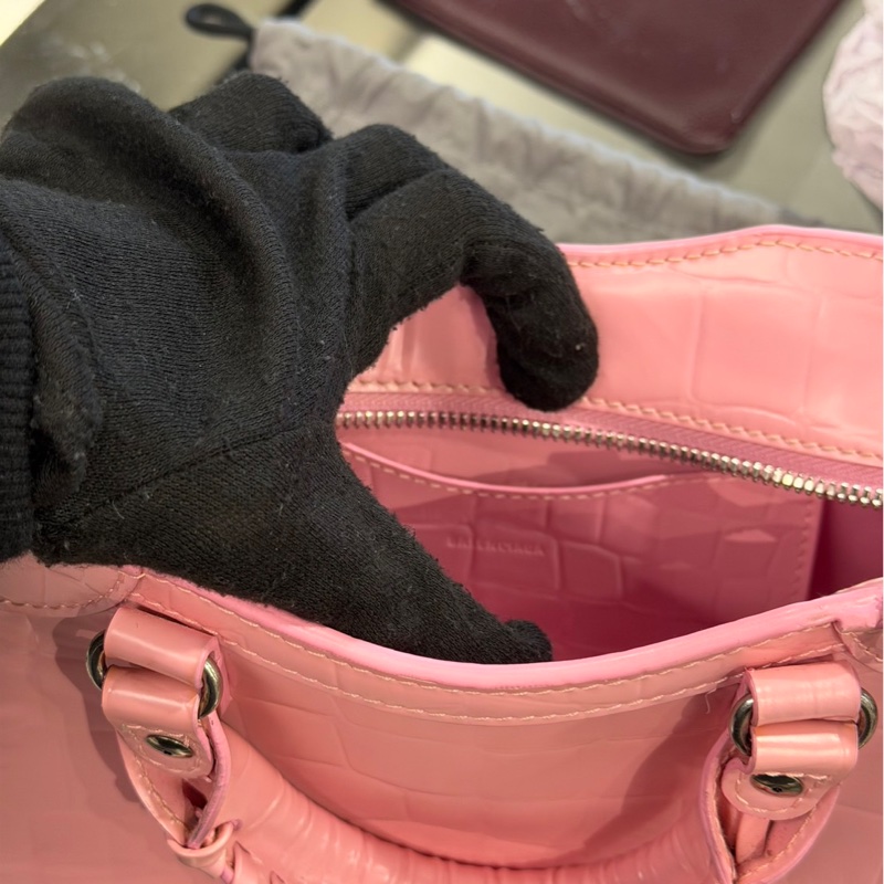 近全新🌟Balenciaga 巴黎世家 Neo Classic XS 鱷魚壓紋 粉色｜Classic Trend CT精品｜台北東區實體-3