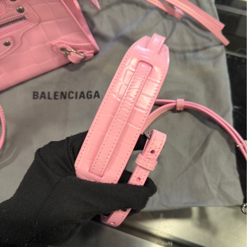 近全新🌟Balenciaga 巴黎世家 Neo Classic XS 鱷魚壓紋 粉色｜Classic Trend CT精品｜台北東區實體-5