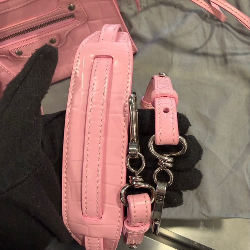 近全新🌟Balenciaga 巴黎世家 Neo Classic XS 鱷魚壓紋 粉色｜Classic Trend CT精品｜台北東區實體-6