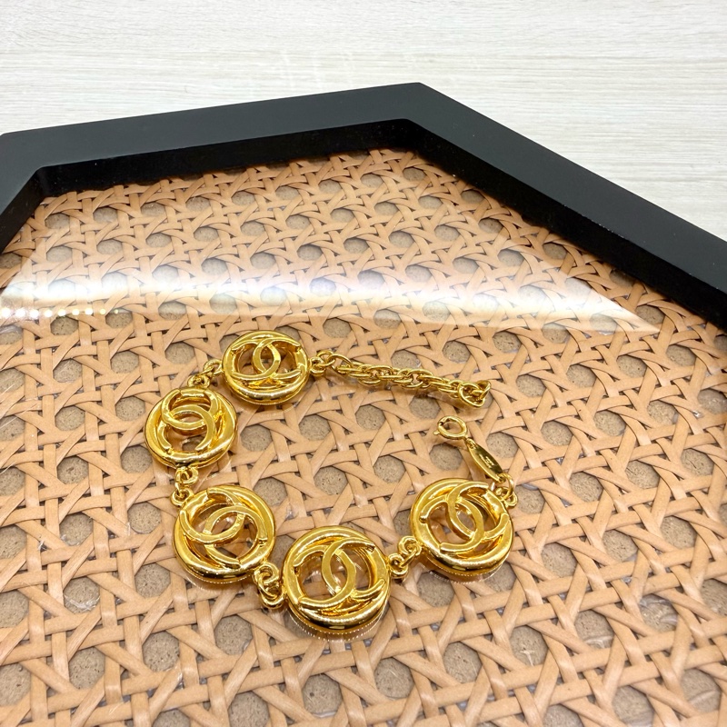 CHANEL金色vintage手鏈-4