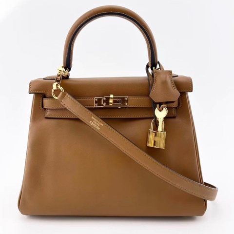 Hermes Kelly 25 D刻 太妃金 Swift