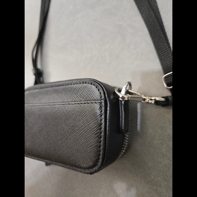 PRADA 普拉達 Saffiano 可拆斜背防刮牛皮零錢卡片小包-12
