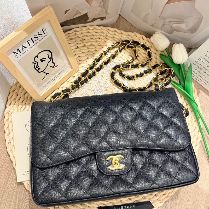Chanel Classic Flap 30 Bag （99%New，卡、貼、塵袋、盒）-2