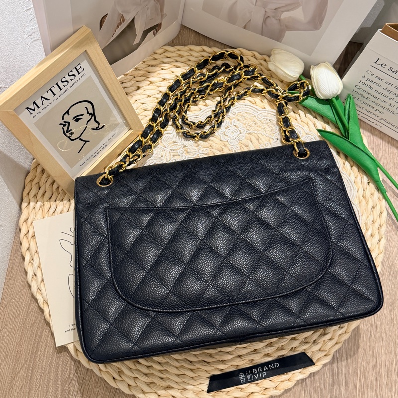 Chanel Classic Flap 30 Bag （99%New，卡、貼、塵袋、盒）-3