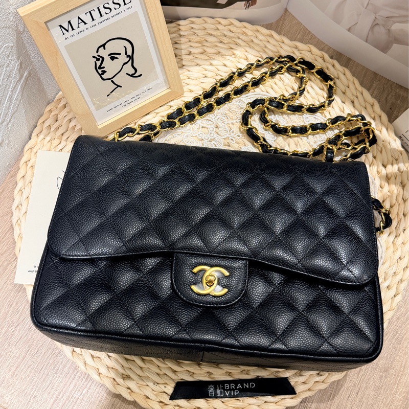 Chanel Classic Flap 30 Bag （99%New，卡、貼、塵袋、盒）-6