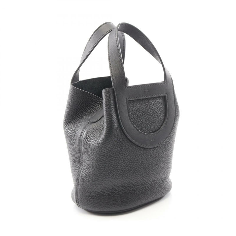愛馬仕 (HERMES) in the loop 18 手提包 U Taurillon Clemence 黑色 二手 SHW-1