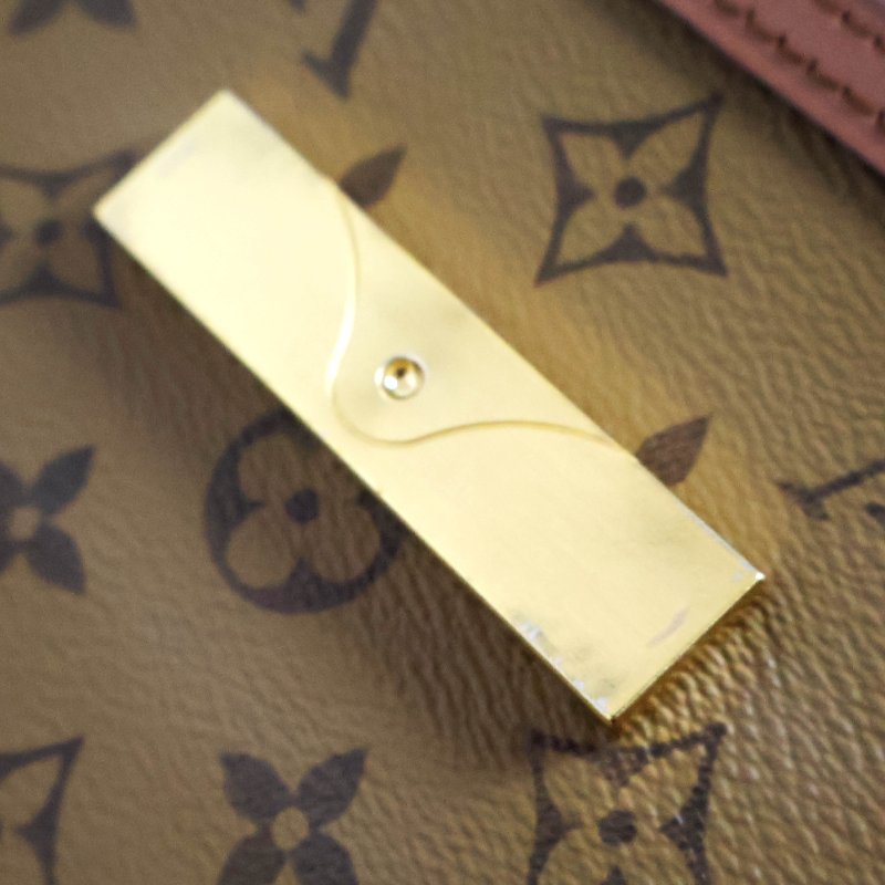 金鐸精品~2515 LOUIS VUITTTON LV路易威登M45959 Mini Dauphine達芙妮雙色拼接掀蓋側肩背包-11