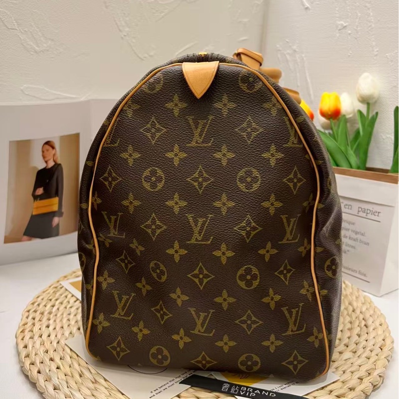 Louis Vuitton Monogram Keepall 50（近全新，塵袋、鎖、鑰匙、吊牌、手把皮環）-9