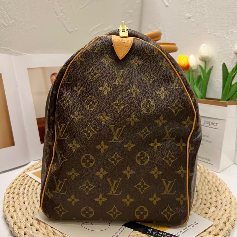 Louis Vuitton Monogram Keepall 50（近全新，塵袋、鎖、鑰匙、吊牌、手把皮環）-10