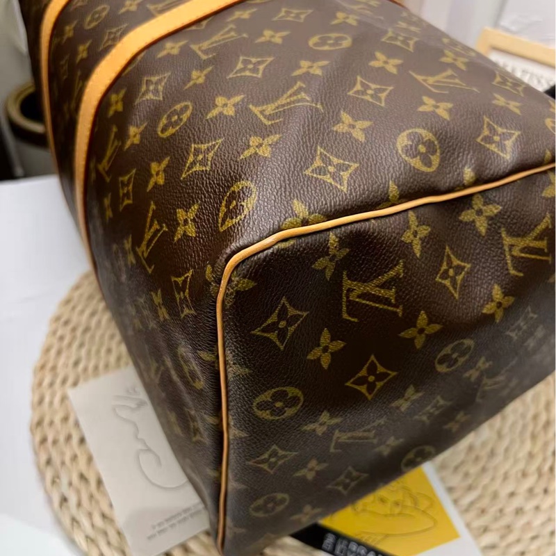 Louis Vuitton Monogram Keepall 50（近全新，塵袋、鎖、鑰匙、吊牌、手把皮環）-14