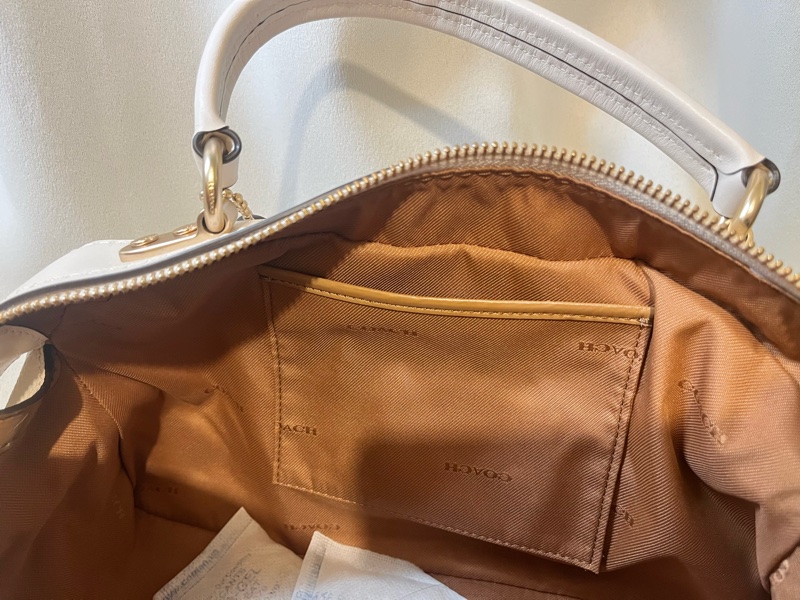 coach 60621 荔枝牛皮醫師包｜米白｜附背帶-10
