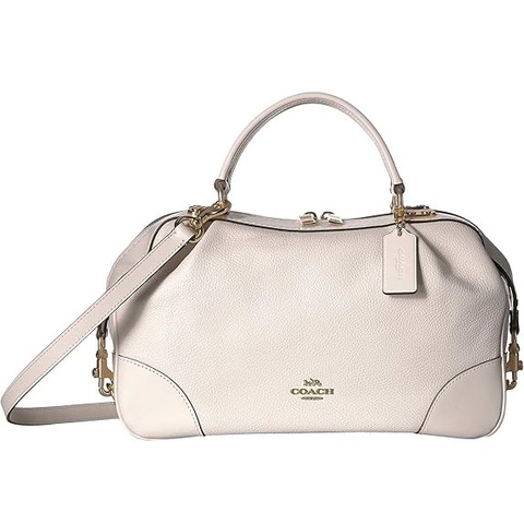 coach 60621 荔枝牛皮醫師包｜米白｜附背帶