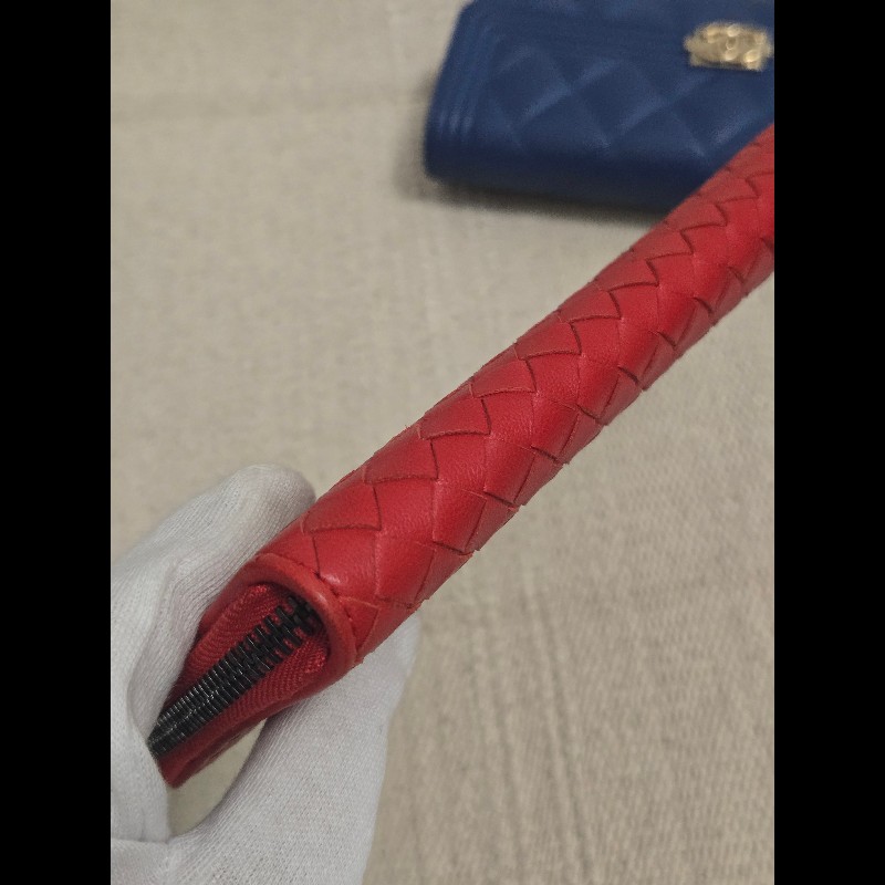 BOTTEGA VENETA 寶緹嘉 BV 經典小羊皮編織拉鍊長夾-5