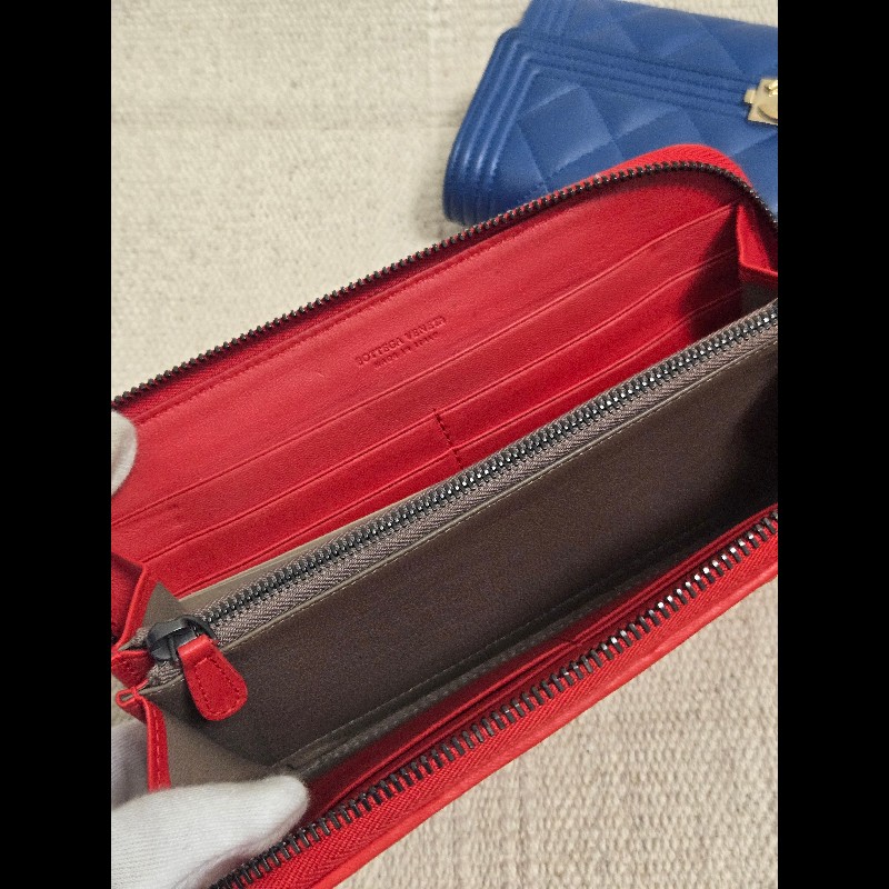 BOTTEGA VENETA 寶緹嘉 BV 經典小羊皮編織拉鍊長夾-8