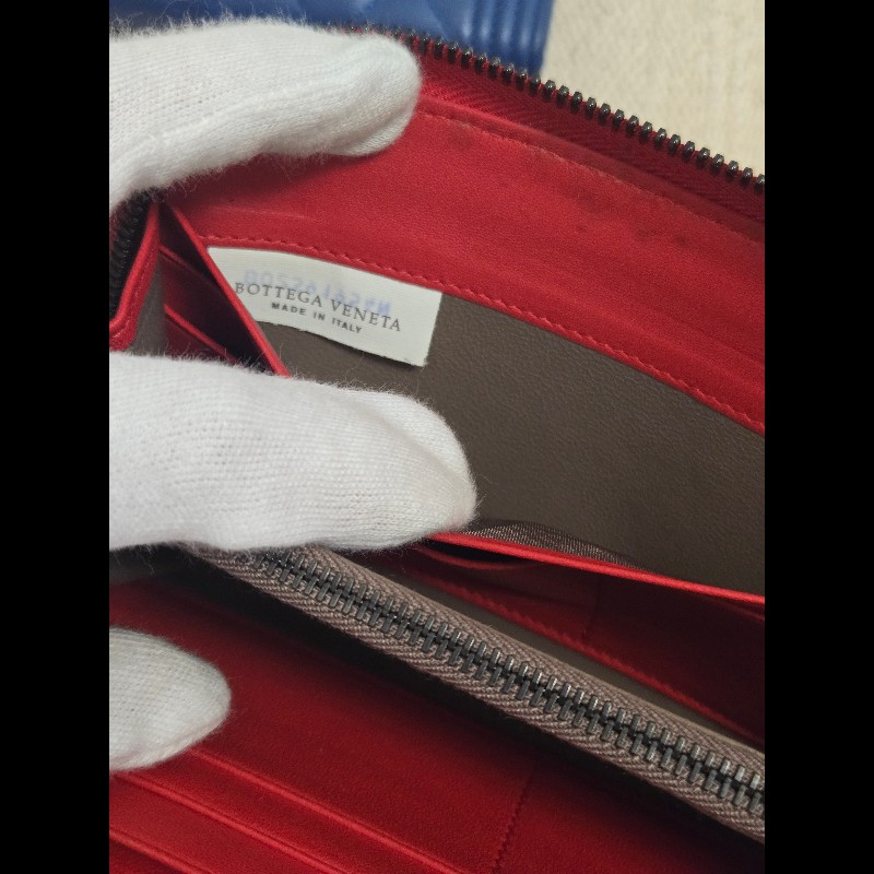 BOTTEGA VENETA 寶緹嘉 BV 經典小羊皮編織拉鍊長夾-14