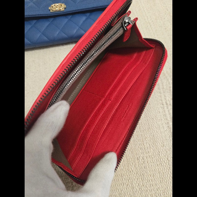 BOTTEGA VENETA 寶緹嘉 BV 經典小羊皮編織拉鍊長夾-17