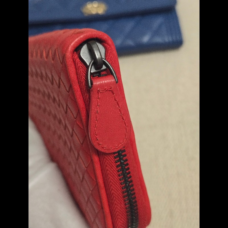 BOTTEGA VENETA 寶緹嘉 BV 經典小羊皮編織拉鍊長夾-22