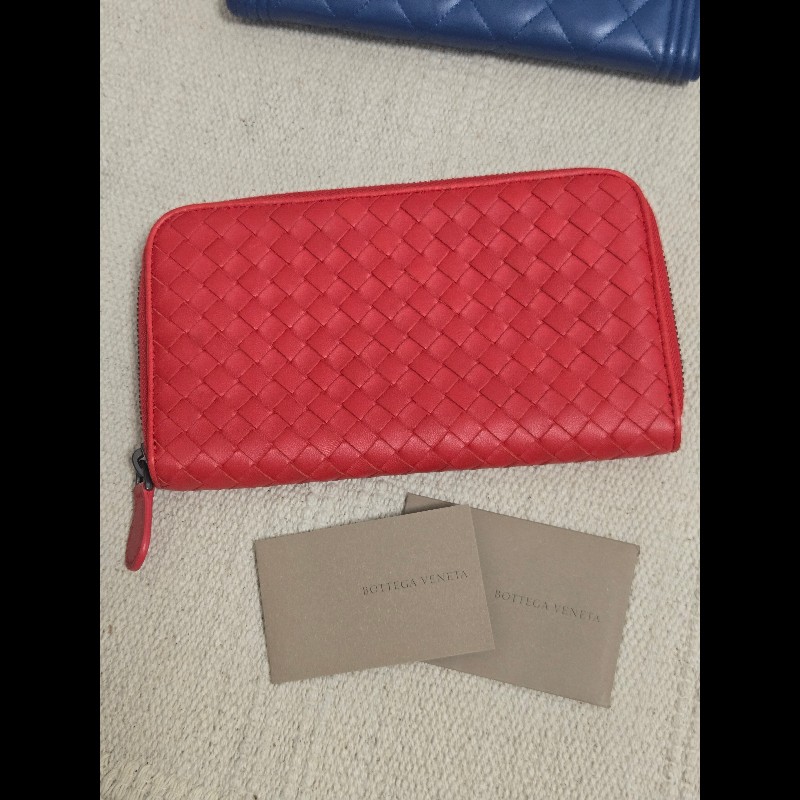 BOTTEGA VENETA 寶緹嘉 BV 經典小羊皮編織拉鍊長夾-23