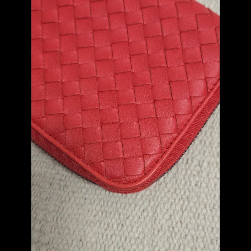BOTTEGA VENETA 寶緹嘉 BV 經典小羊皮編織拉鍊長夾-25