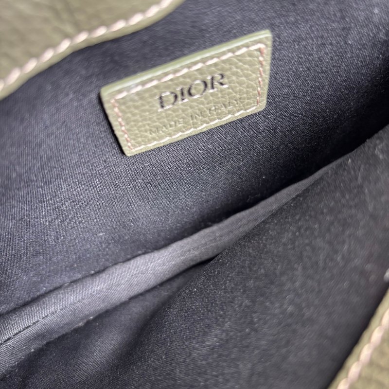 ::Christian Dior:: Saddle Pouch 墨綠色皮革馬鞍包 胸口包 側背包-27