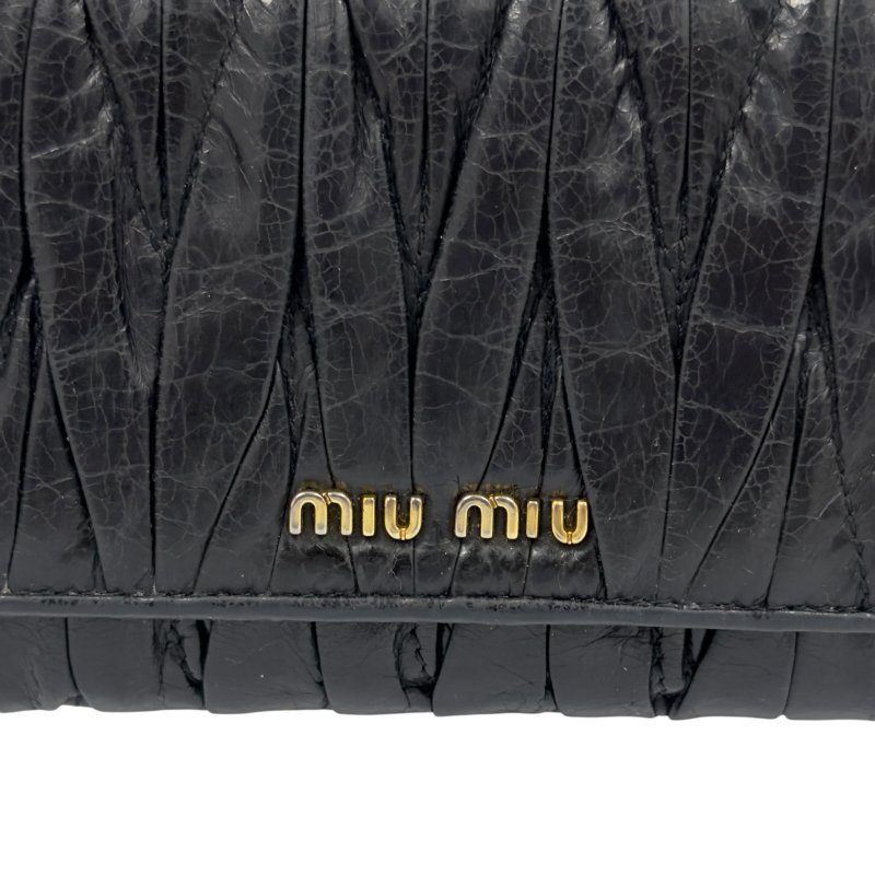 MIU MIU *自加鏈＞送無品牌扣＋無品牌鏈帶* Matelassé 皺摺 2用袋-4