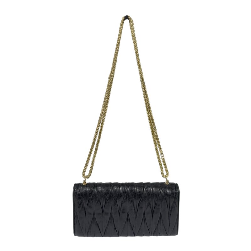 MIU MIU *自加鏈＞送無品牌扣＋無品牌鏈帶* Matelassé 皺摺 2用袋-9
