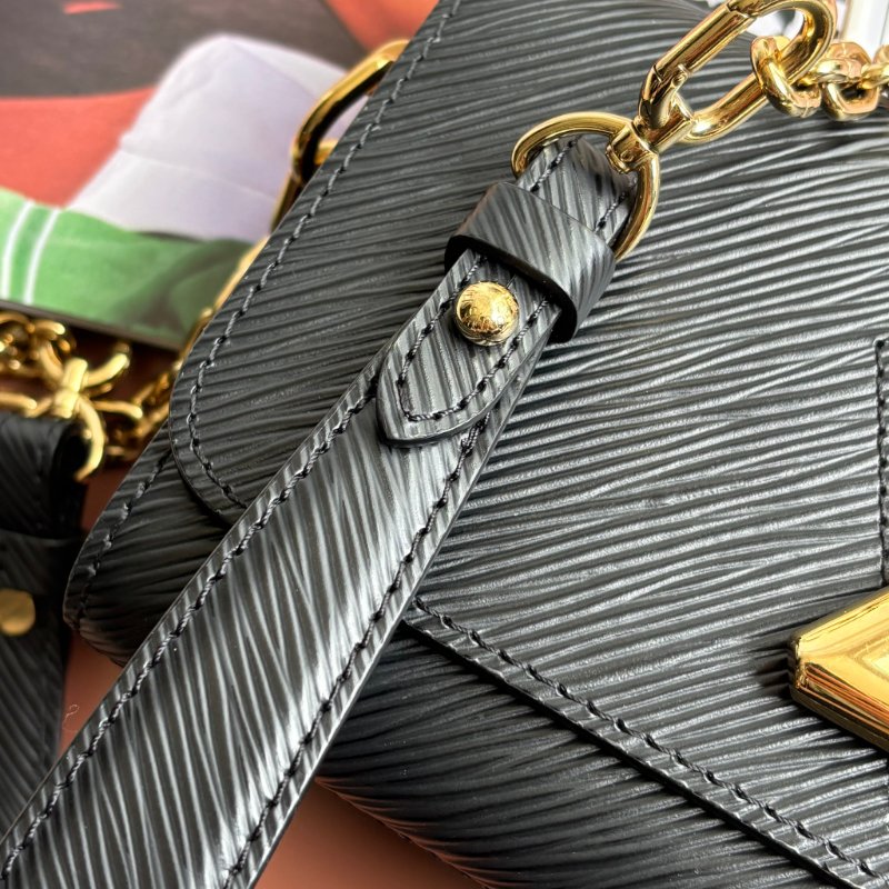 ::LOUIS VUITTON:: LV Twist 黑色EPI皮革金旋轉釦手提兩用包-12