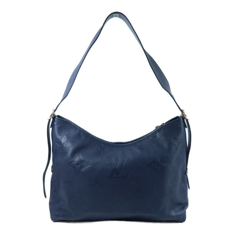 LOUIS VUITTON Monogram Empreinte CarryAll MM金扣肩背袋-1