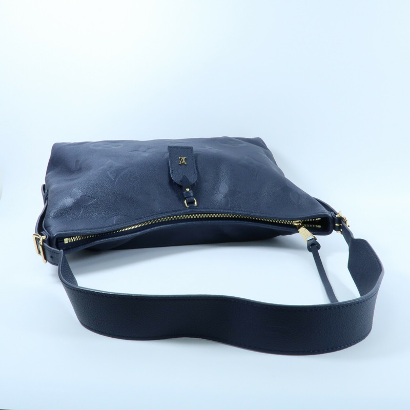 LOUIS VUITTON Monogram Empreinte CarryAll MM金扣肩背袋-8
