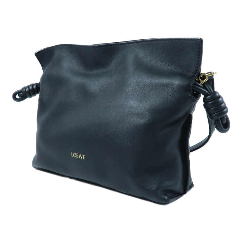 LOEWE 牛皮皮革Mini Flamenco Clutch金扣肩背袋-2