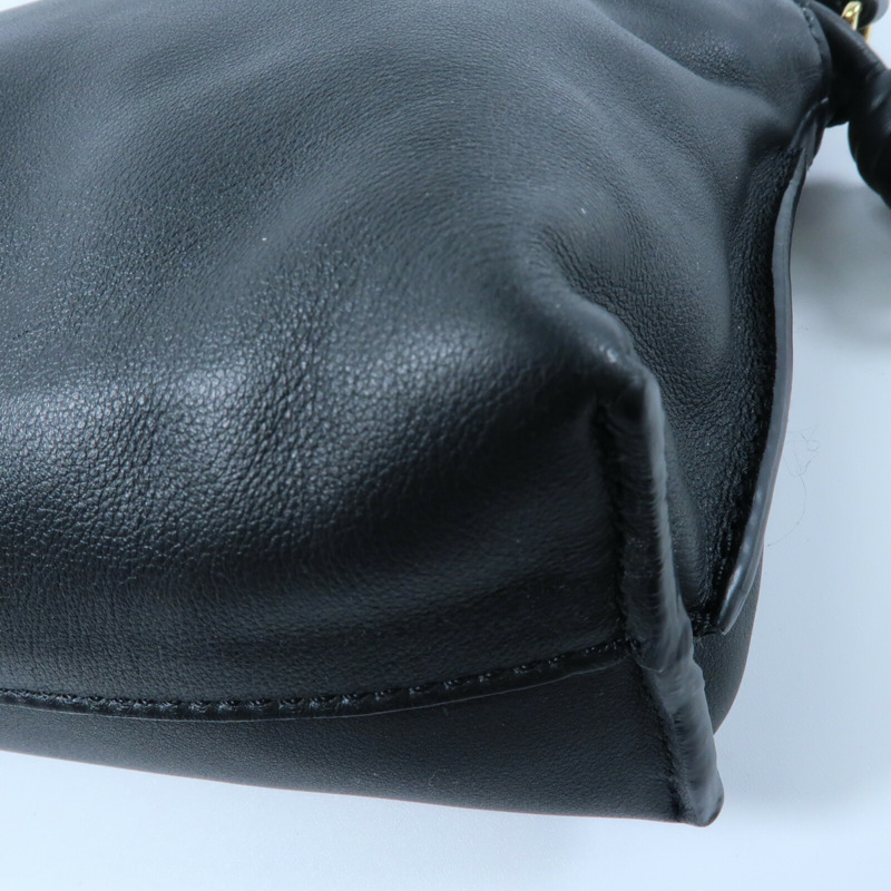 LOEWE 牛皮皮革Mini Flamenco Clutch金扣肩背袋-5