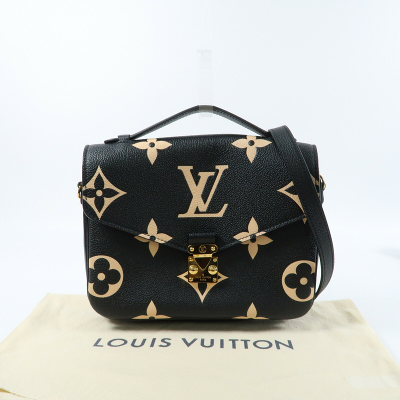 LOUIS VUITTON Monogram Empreinte Pochette Metis金扣手挽肩背兩用袋-17