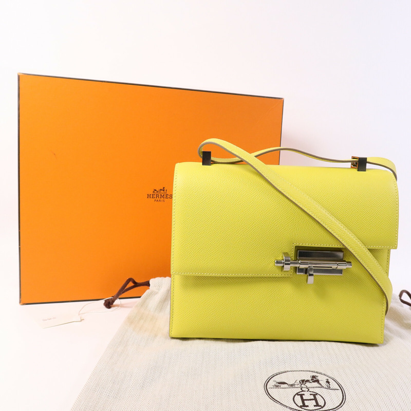 HERMES Epsom皮革Verrou 23肩背袋-9