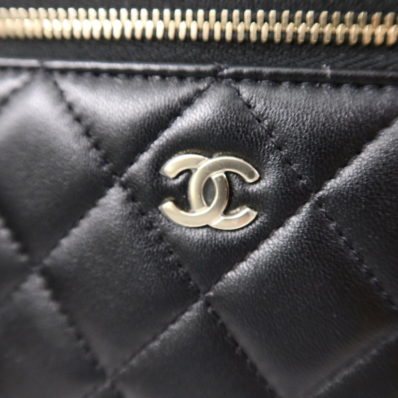 CHANEL 羊皮皮革Chain Shoulder手挽肩背兩用袋-7