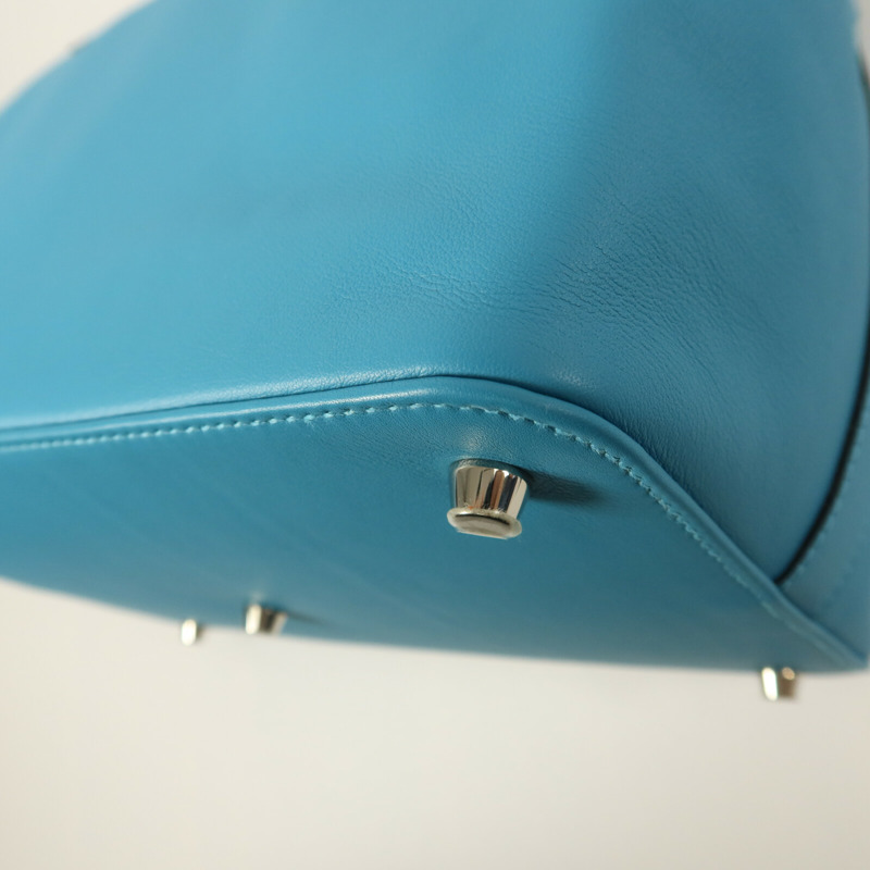 HERMES Swift皮革Toolbox 26手挽肩背兩用袋Turquoise-15