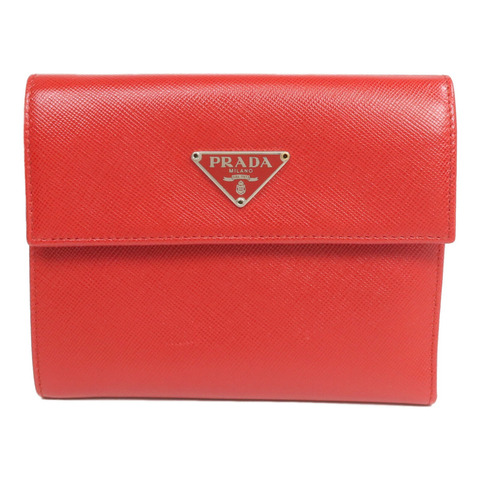 PRADA 牛皮皮革Fold Wallet錢包