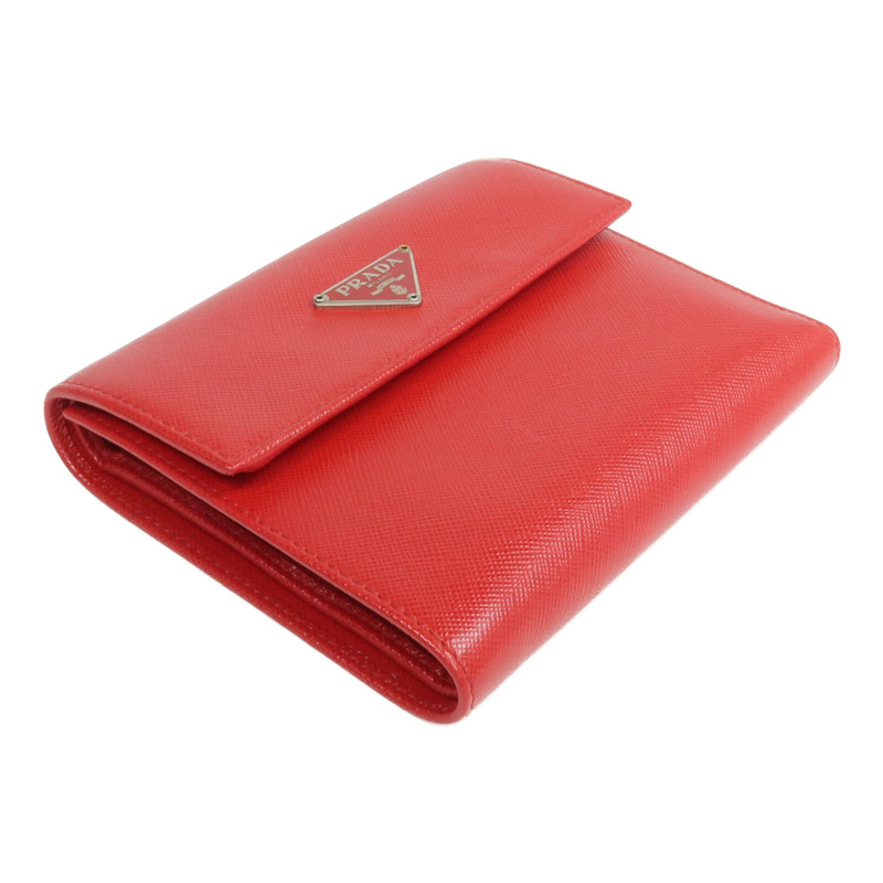PRADA 牛皮皮革Fold Wallet錢包-3
