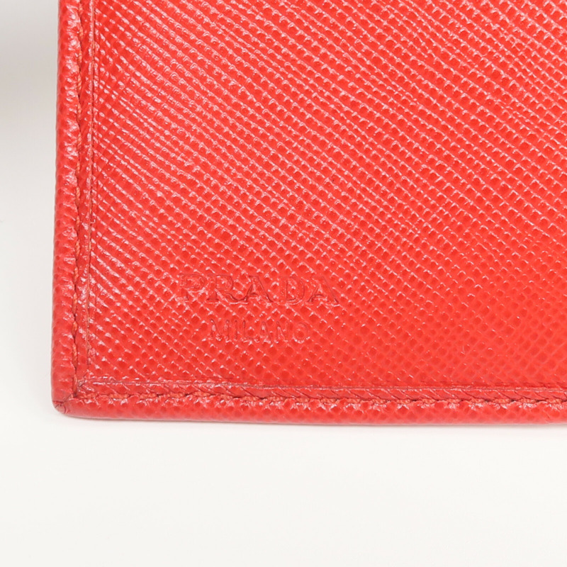 PRADA 牛皮皮革Fold Wallet錢包-8