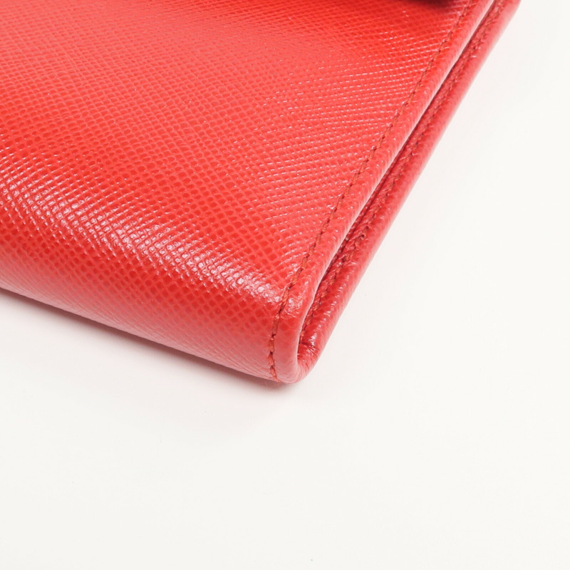PRADA 牛皮皮革Fold Wallet錢包-11