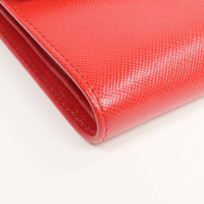 PRADA 牛皮皮革Fold Wallet錢包-12