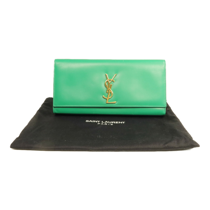 SAINT LAURENT 牛皮皮革Clutch手拿包-19