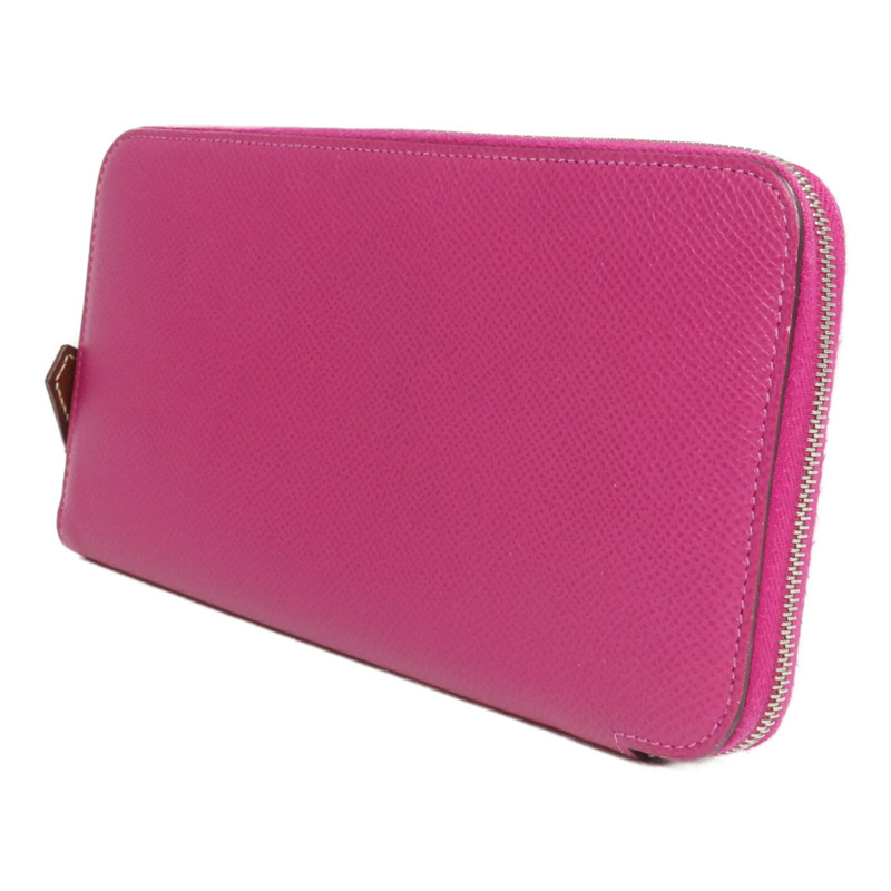 HERMES Epsom皮革Silk In Long Wallet長錢包Rose Pourpre-2
