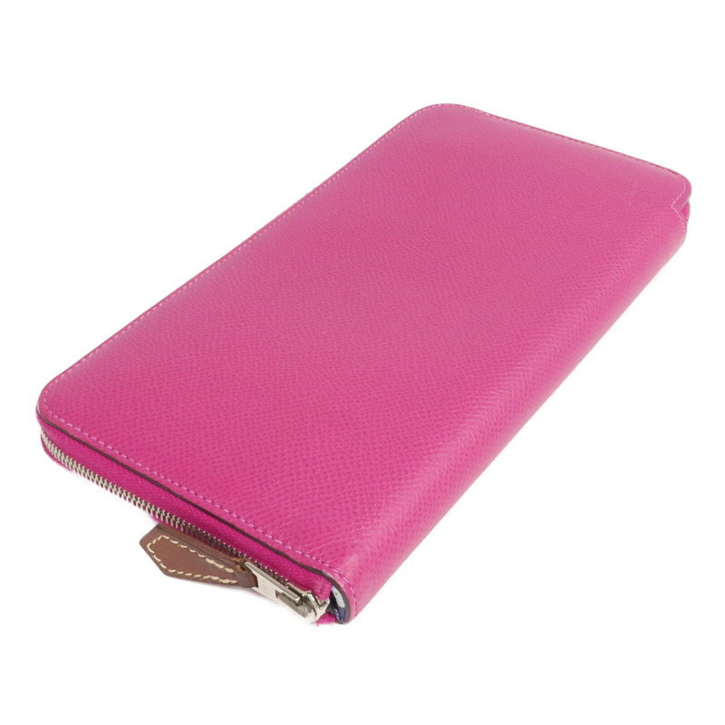 HERMES Epsom皮革Silk In Long Wallet長錢包Rose Pourpre-3