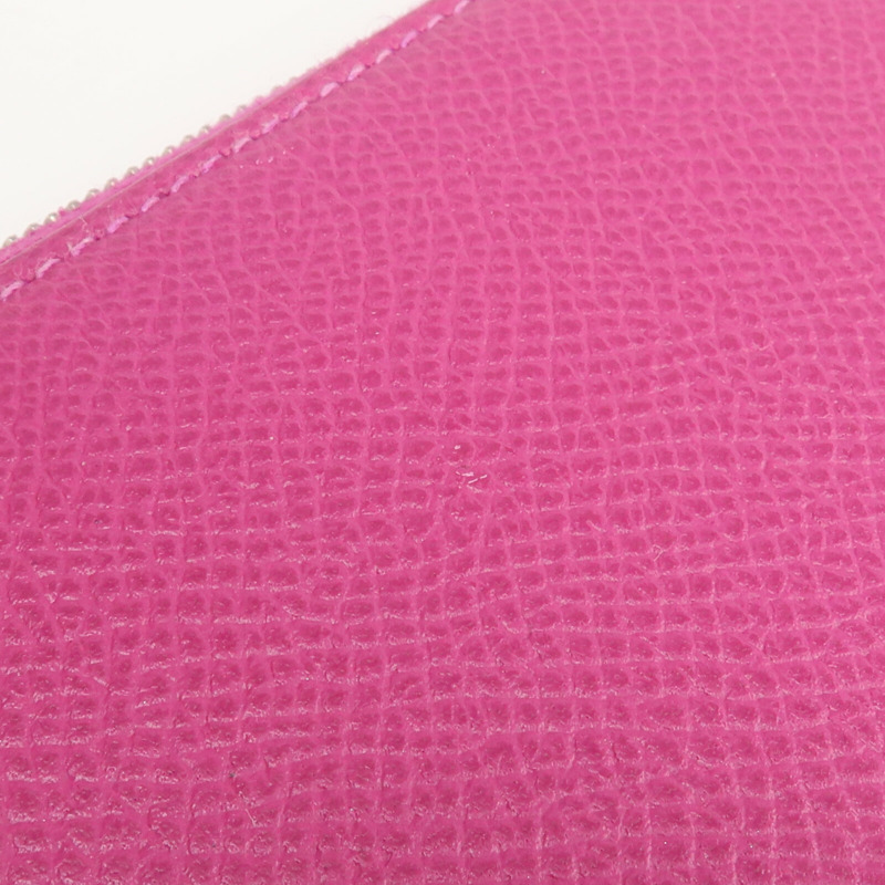 HERMES Epsom皮革Silk In Long Wallet長錢包Rose Pourpre-16