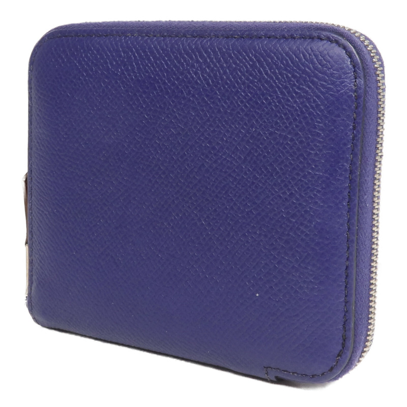 HERMES Epsom皮革Silk In Compact Wallet錢包Ultraviolet-1