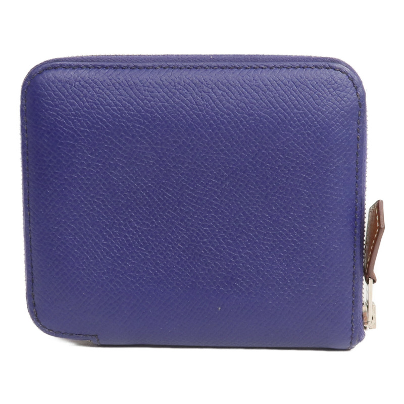 HERMES Epsom皮革Silk In Compact Wallet錢包Ultraviolet-2