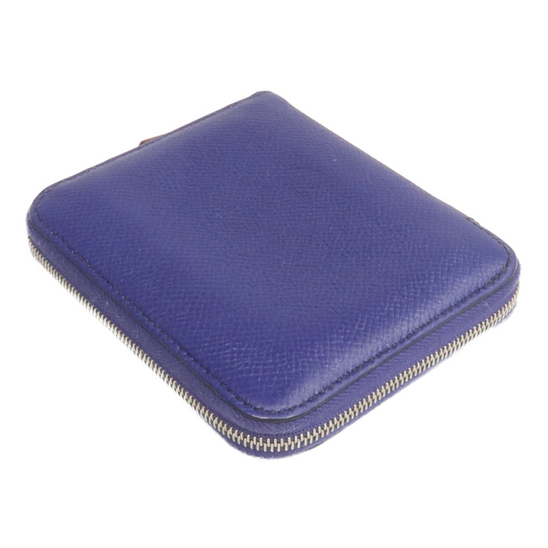 HERMES Epsom皮革Silk In Compact Wallet錢包Ultraviolet-4